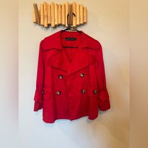 Zara Basic Red Women's Coat